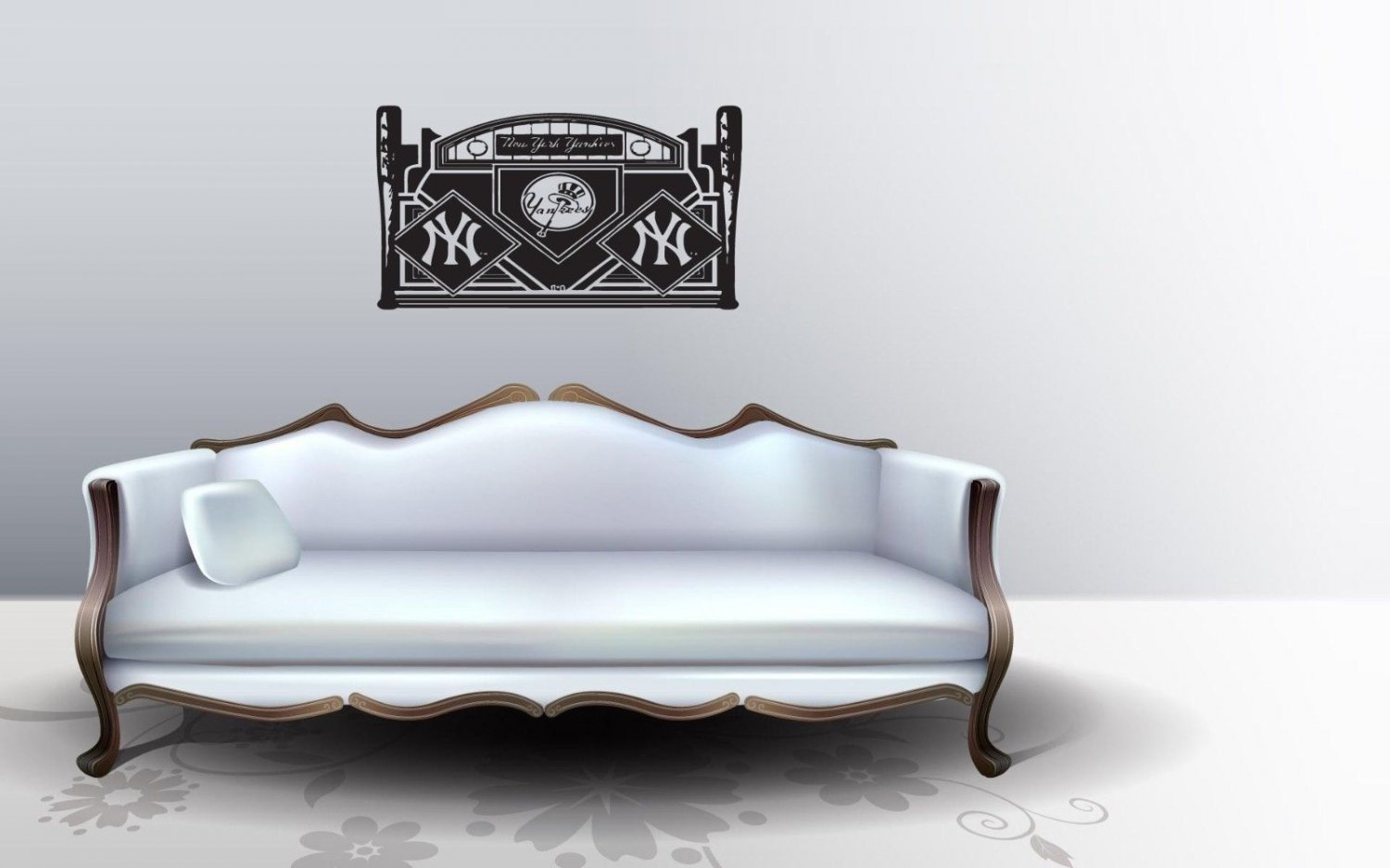 Wall Sticker Decal American Baseball MLB Team Logo New York Yankees Gm0909