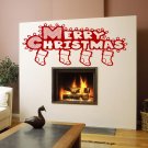 Merry Christmas happy New Year Kids Room Stylish Wall Art Sticker Decal 8920