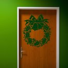 Merry Christmas wreath happy New Year Kids Stylish Wall Art Sticker Decal 8930