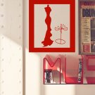 Dummy model fashion wardrobe trend dress Stylish Wall Art Sticker Decal 9019