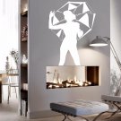 Fashionable girl umbrella fashion trend grace Stylish Wall Art Sticker Decal9310