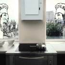 A restaurant Cafe kitchen cake Kettle Chef Stylish Wall Art Sticker Decal 9096