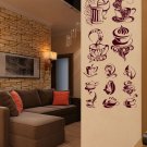 A restaurant Cafe bar kitchen tea coffee cake Stylish Wall Art Sticker Decal8979