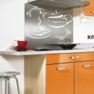 A restaurant kitchen coffee bar Tea coffee Stylish Wall Art Sticker Decal 9125