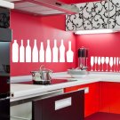 A restaurant a cafe kitchen bottles stemware Stylish Wall Art Sticker Decal 9484
