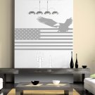 American flag coat of arms USA eagle Room Stylish Wall Art Sticker Decal 9200