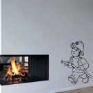 Wall Decor Vinyl Decal Sticker          man a fire hose DA1462