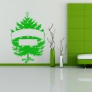 Merry Christmas and happy new year fir-tree Stylish Wall Art Sticker Decal 8990