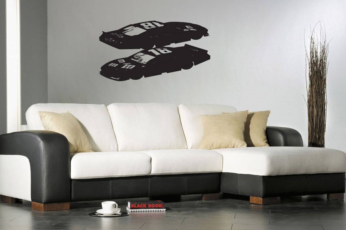 Wall Sticker Decal Team Logo Nascar # 18 Kyle Busch Super Sport Car Gm2067