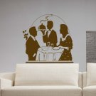 Kitchen a restaurant coffee bar waiter food Stylish Wall Art Sticker Decal 9036