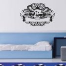 Wall Decor Vinyl Decal Sticker Skull with Snakes tz2166