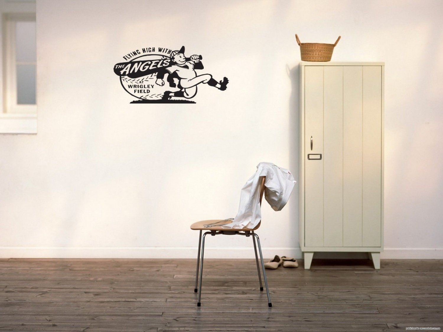 Wall Sticker Decal American Baseball MLB Logo LosAngeles Angels of Anaheim G0869