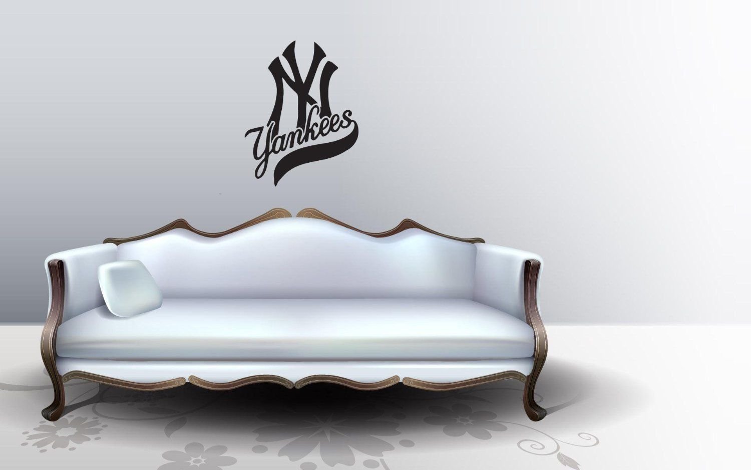 Wall Sticker Decal American Baseball MLB Team Logo New York Yankees Gm0906