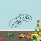 Wall Decor Vinyl Decal Sticker CAT DREAMS OF THE MOUSE DA593