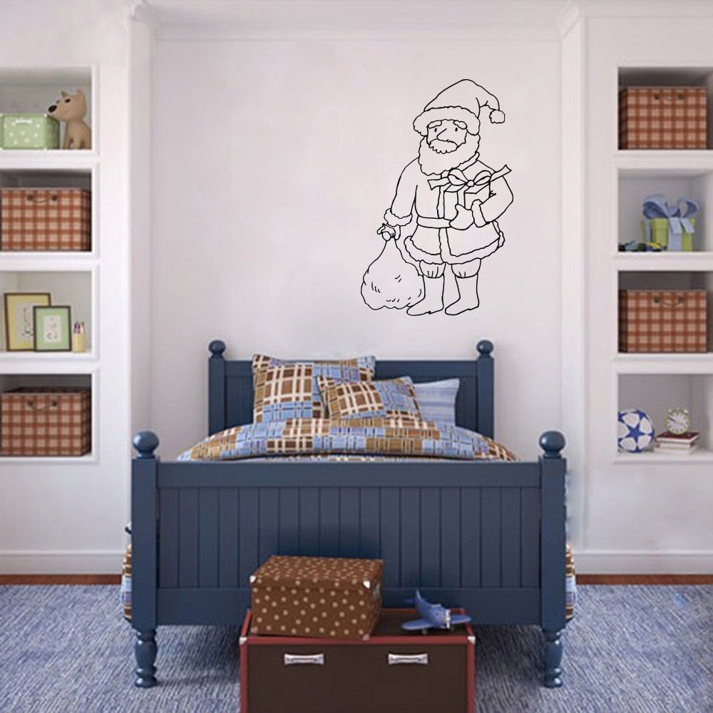Wall Decor Vinyl Decal Sticker  SANTA CLAUS WITH GIFTS DA623