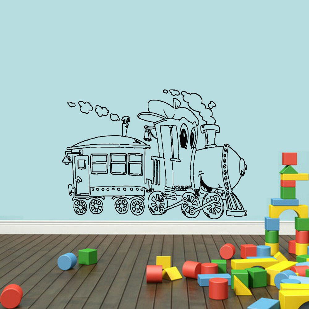 Wall Decor Vinyl Decal Sticker     children's blue eyes smoke DA1448