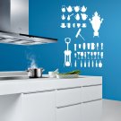Kitchen a restaurant coffee bar corkscrew Stylish Wall Art Sticker Decal 9025