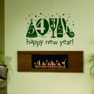 Congratulations on Christmas happy New Year Stylish Wall Art Sticker Decal 9062