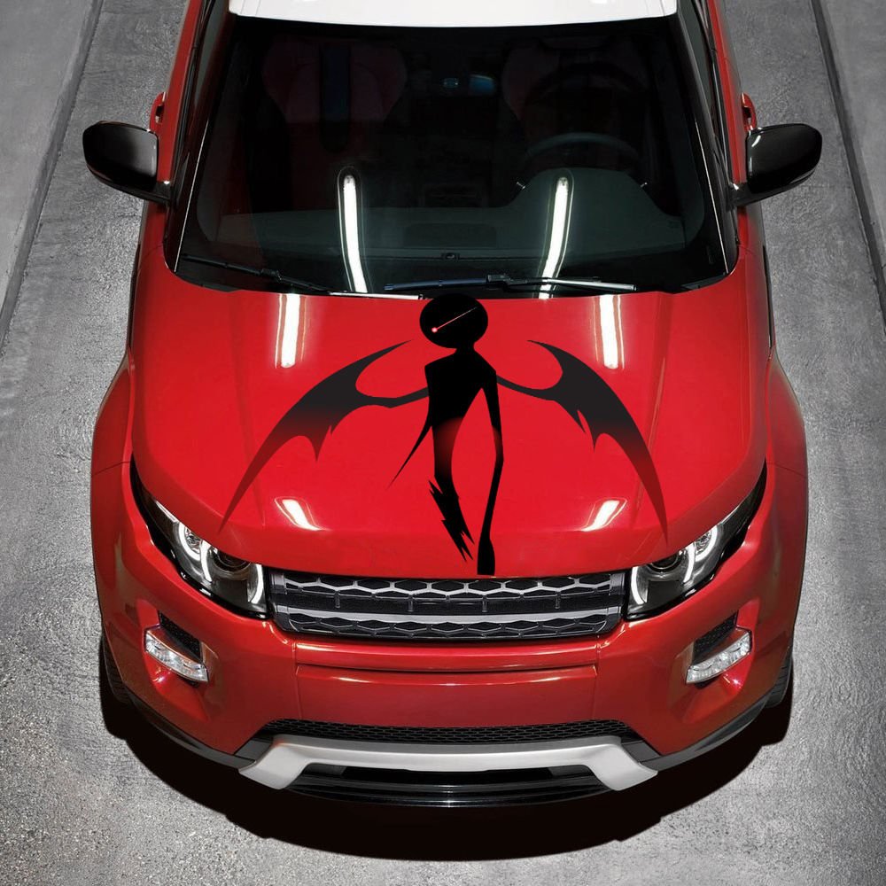 Man With Wings Alien Ghost Full Color Car Decal Sticker KC-64 FRST