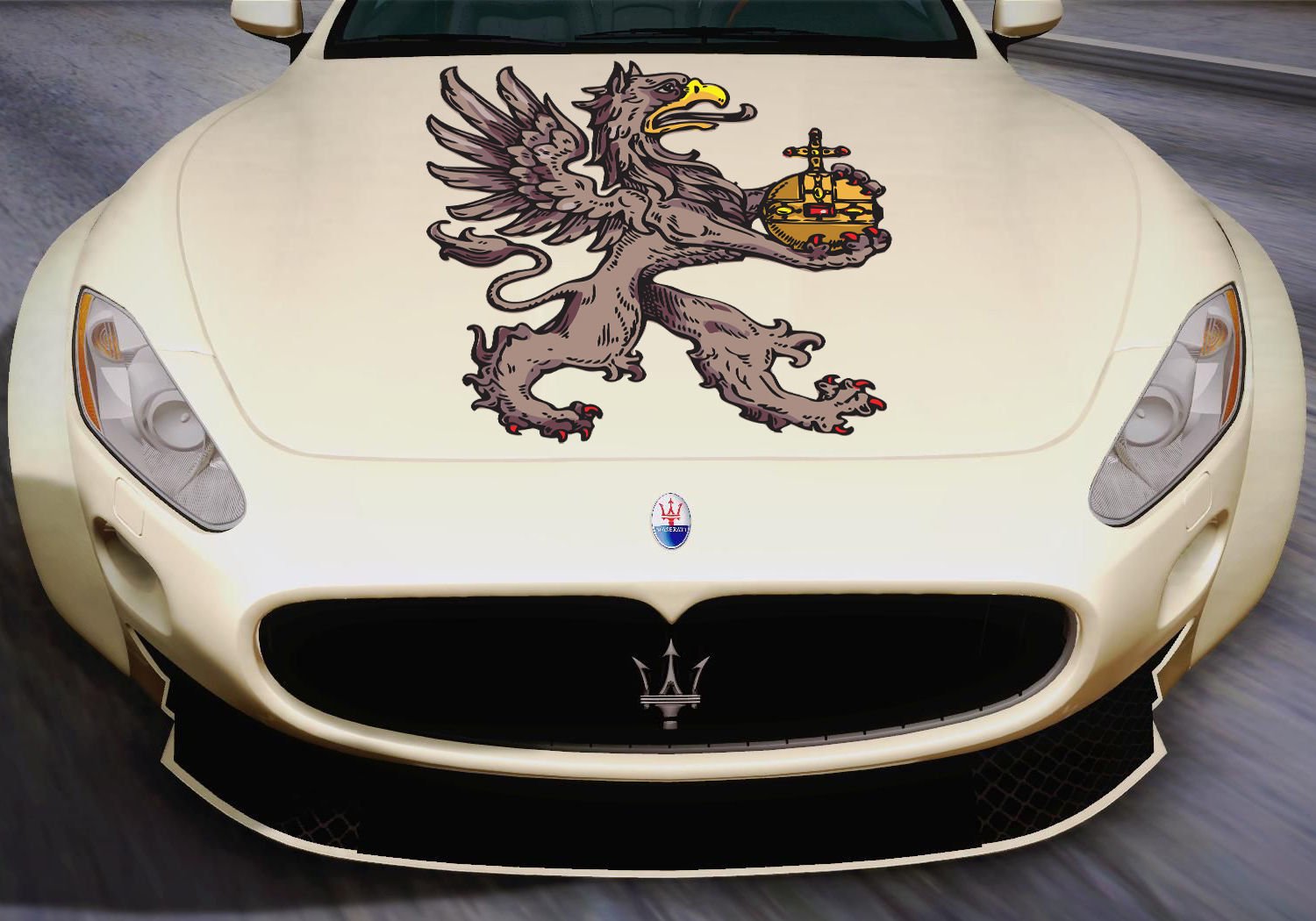 Royal Griffin National Emblem Full Color Car Decal Sticker KC-74 FRST