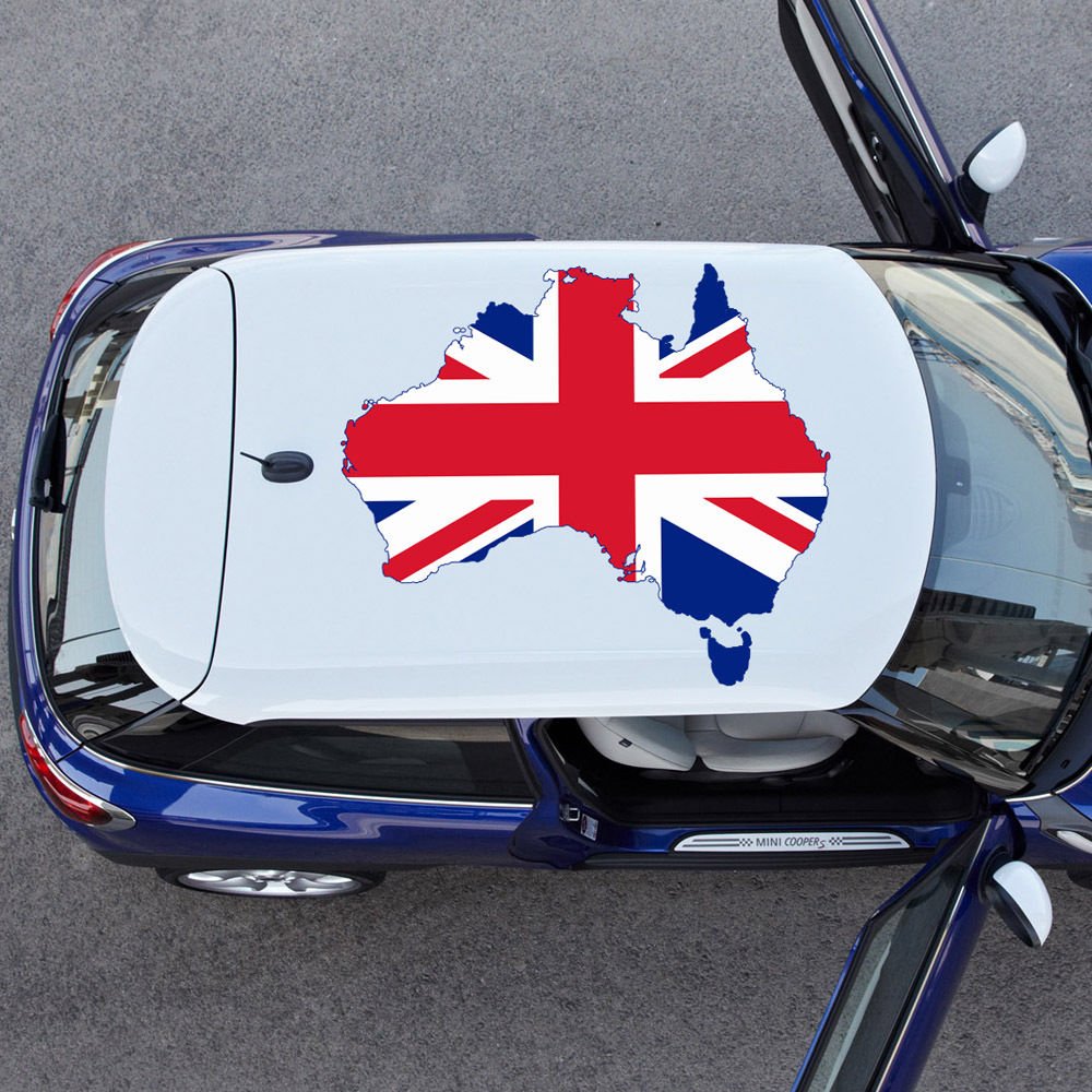 United Kingdom Flag Map Full Color Car Decal Sticker KR-40 FRST