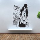 Wall Decor Vinyl Decal Sticker Fashion Girl Long Hair In City tz230