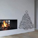 Wall Decor Vinyl Decal Sticker  CHRISTMAS TREE WITH TOYS AND CANDLES DA624