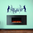 Congratulations on Christmas happy New Year Stylish Wall Art Sticker Decal 9059