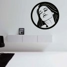 Wall Decor Vinyl Decal Sticker Girl Long Hair Salon Beauty  tz452