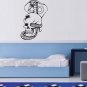 Wall Decor Vinyl Decal Sticker Skull With Snake tz488