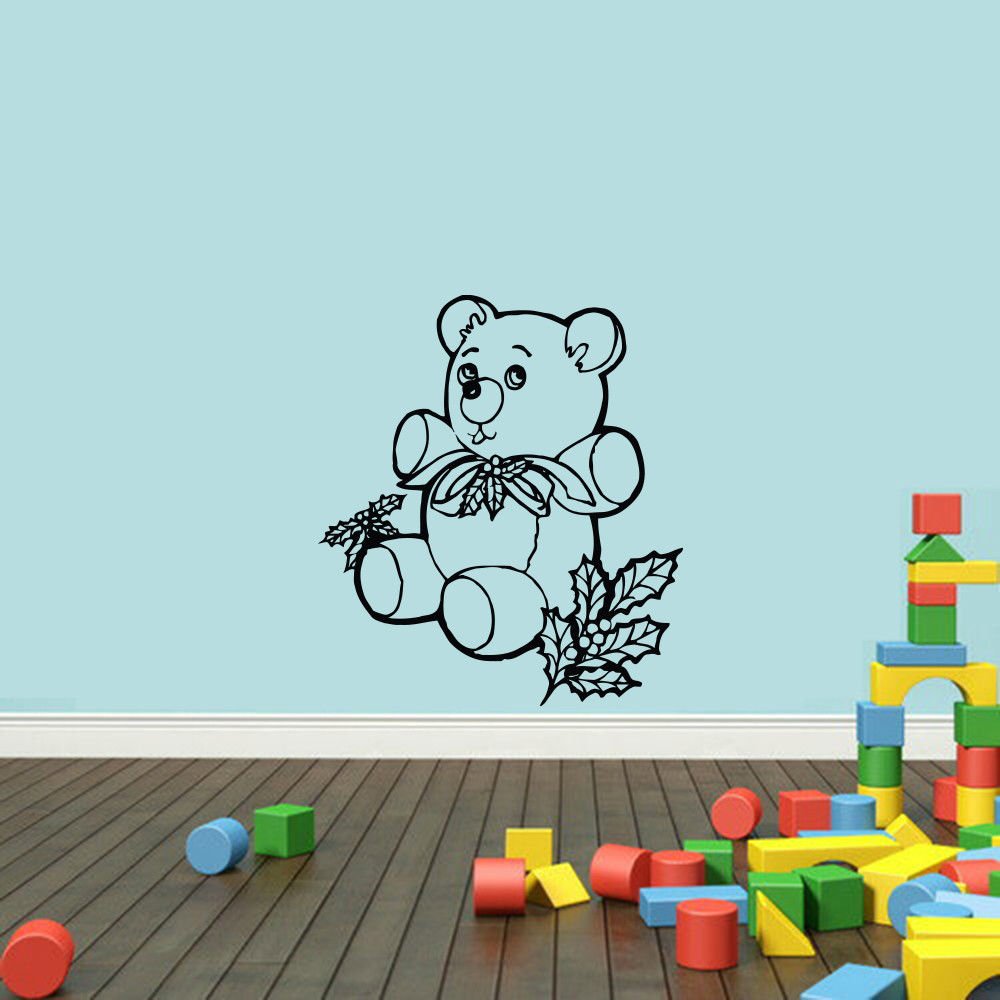 Wall Decor Vinyl Decal Sticker SMALL BEAR LEAVES DA652
