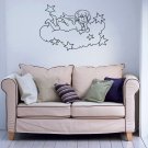 Wall Decor Vinyl Decal Sticker ANGEL ON A CLOUD STARS DA627