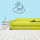 Wall Decor Vinyl Decal Sticker  SMALL SHEEP ON A CLOUD DA635