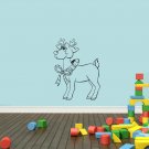 Wall Decor Vinyl Decal Sticker LITTLE DEER WITH A BOW DA644