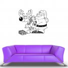 Wall Decor Vinyl Decal Sticker SANTA CLAUS THE REINDEER BELLS DA646