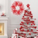 Merry Christmas wreath happy New Year Stylish Wall Art Sticker Decal 8934