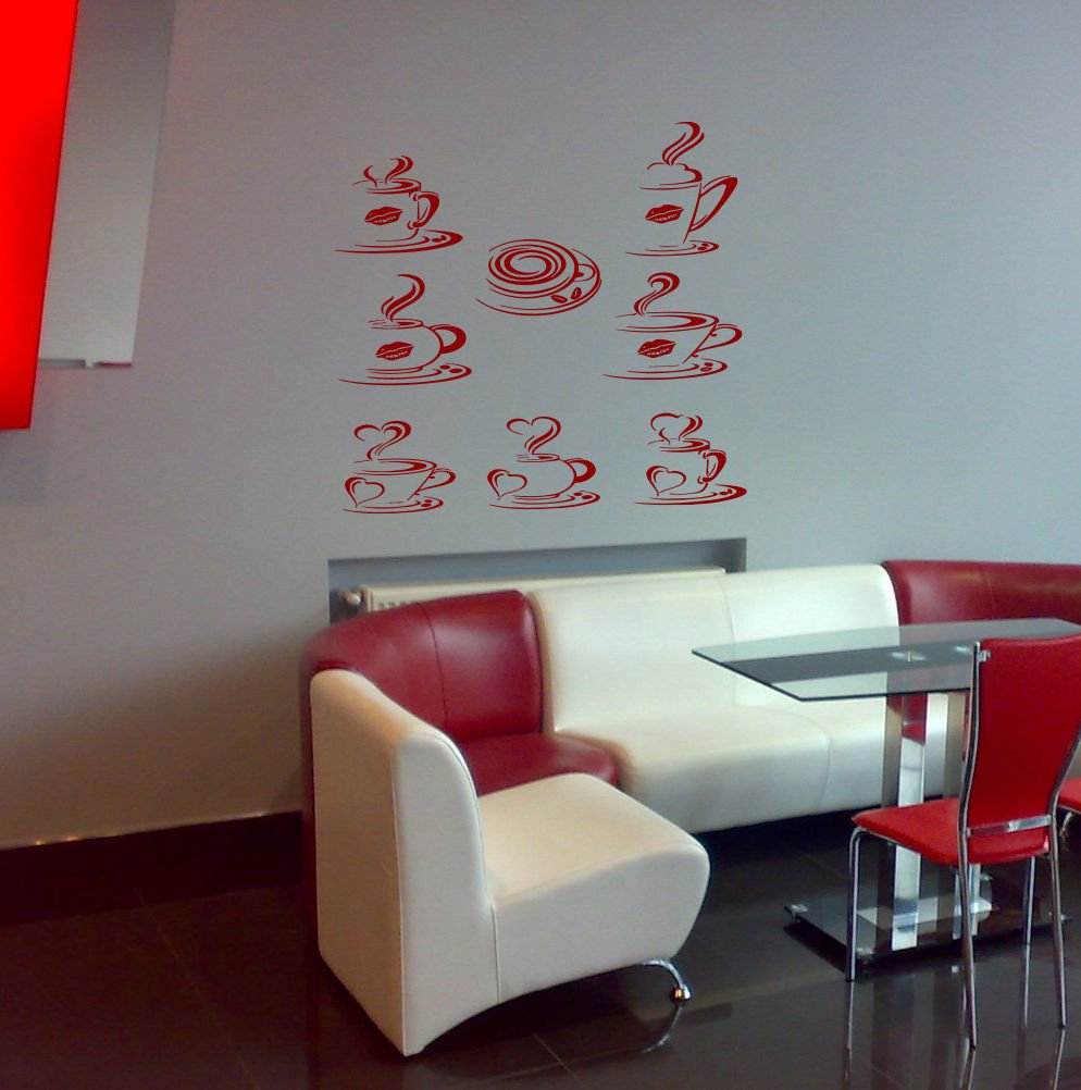 A restaurant Cafe bar kitchen tea coffee cake Stylish Wall Art Sticker Decal8980