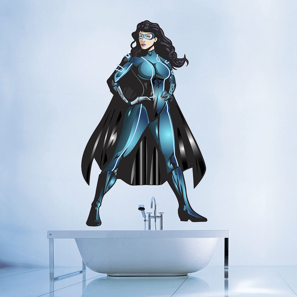 Superhero Supergirl Comics Marvel Full Color Wall Decal Sticker AN604 FRST