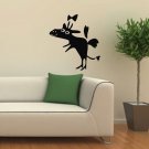 Wall Decor Vinyl Decal Sticker LITTLE FUNNY DEER WITH A BOW-TIE DA562