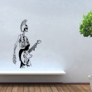 Wall Decor Vinyl Decal Sticker Skull Punk With Quitar tz2206