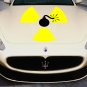 Bomb Danger Explosion Warning Full Color Car Decal Sticker KC-127 FRST