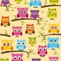 Owls, Owl, Nursery non woven wallpaper, Children, photo wallpaper, Wall mural