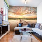 sunset on the river non woven wallpaper, landscape, sunset,photo wallpaper, Wall