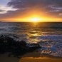 sunset by the sea, sunset photo wallpaper, Wall mural, non woven wallpaper