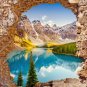 lake and the mountains, lake in the mountains, stone arch non woven Wallpaper