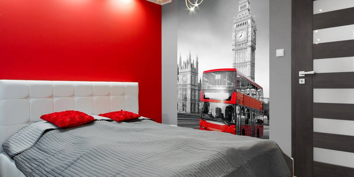 Doubledecker, London Bus, Red bus, Big Ben non woven wallpaper, photo wallpaper