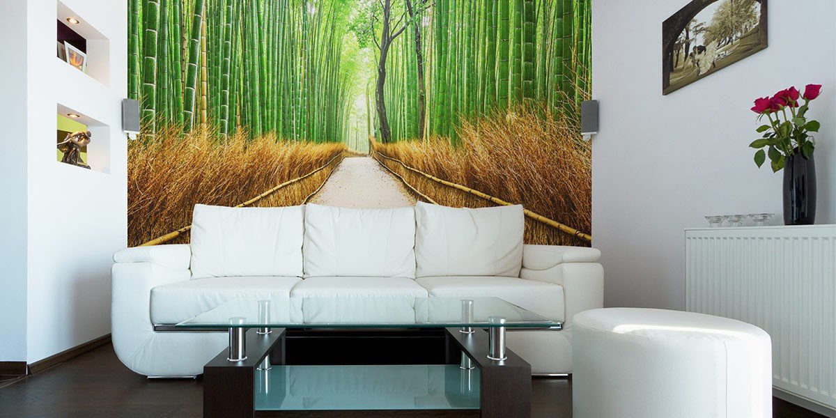 Bamboo forest non woven wallpaper, landscape,photo wallpaper, Wall mural Bamboo