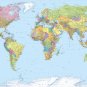 World map, non woven wallpaper, children, photo wallpaper, Wall mural