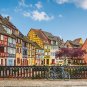 Street in Alsace non woven wallpaper, France, photo wallpaper, Wall mural