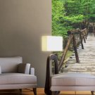 Wooden bridge non woven wallpaper, forest, photo wallpaper, Wall mural
